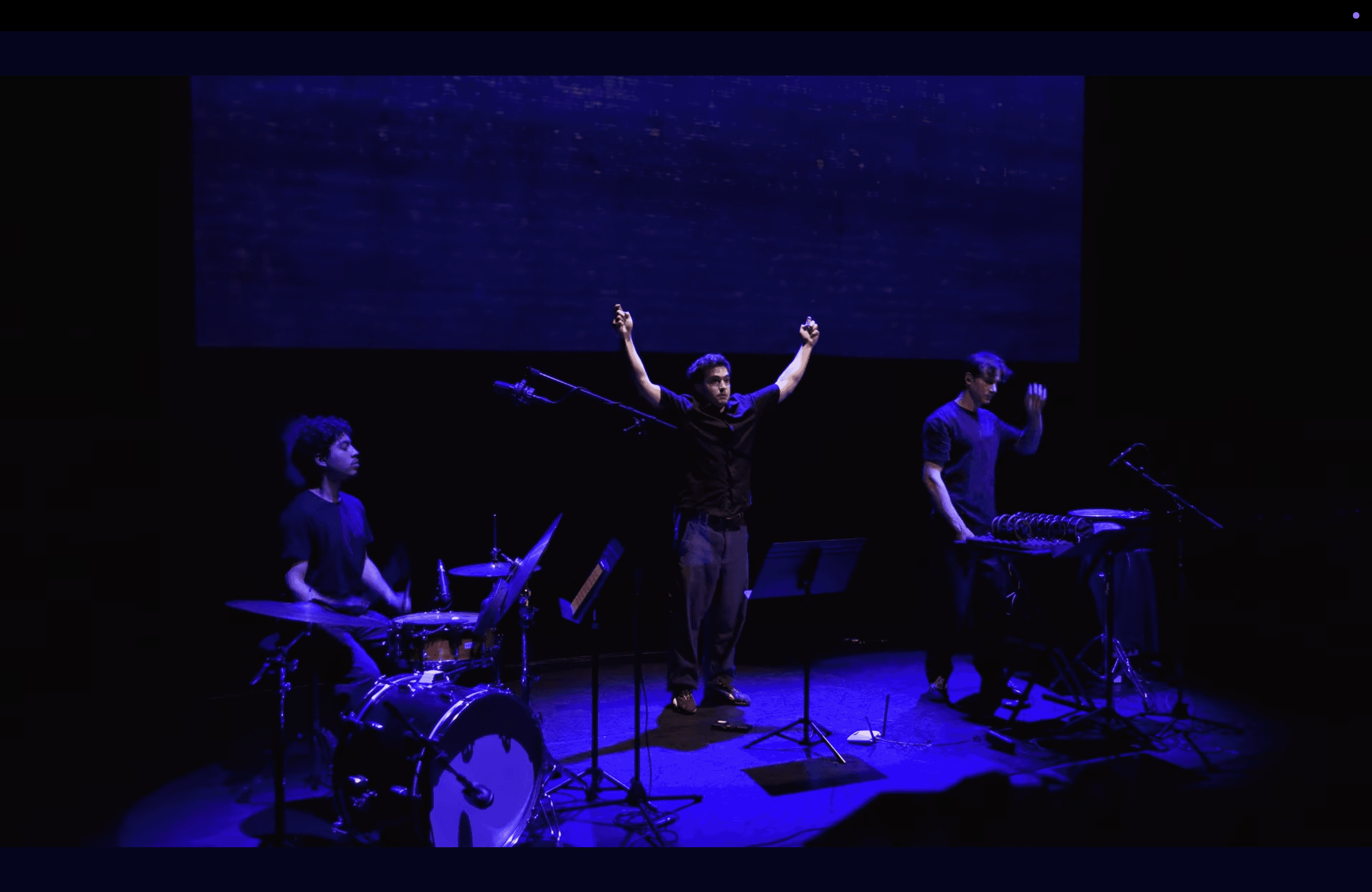 Cyborg Conductor performing on stage